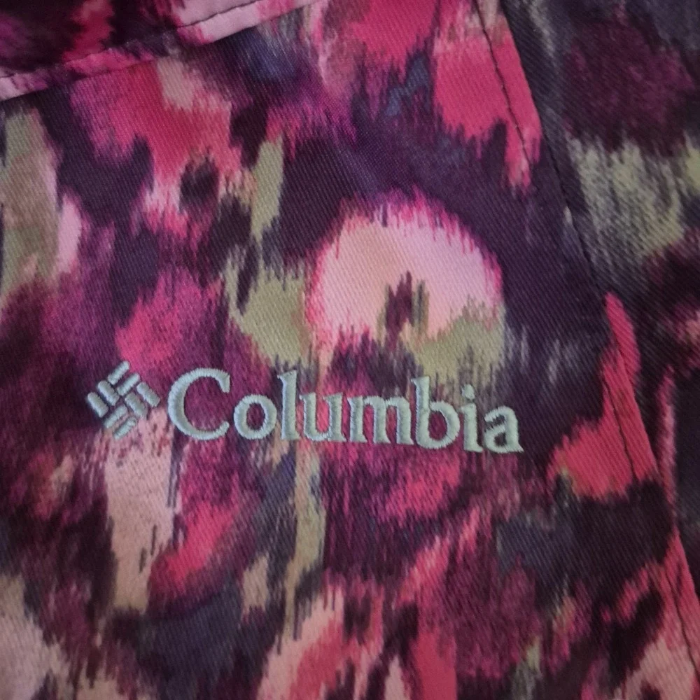 Columbia Interchange Jacket Womens M Multicolor Flower‎ Hoodie Shell Only